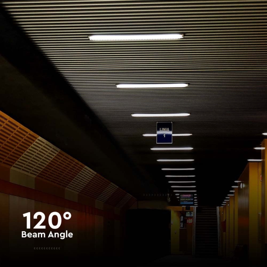 LED Industrijska fluorescentna svetilka LED/48W/230V 4000K IP65 150 cm