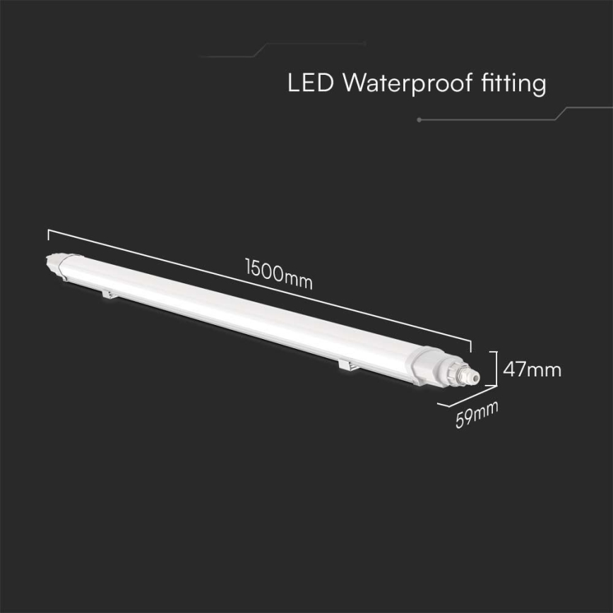 LED Industrijska fluorescentna svetilka LED/48W/230V 4000K IP65 150 cm