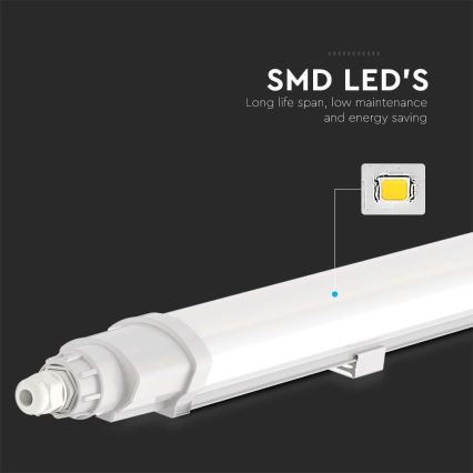 LED Industrijska fluorescentna svetilka LED/48W/230V 6500K IP65 150 cm