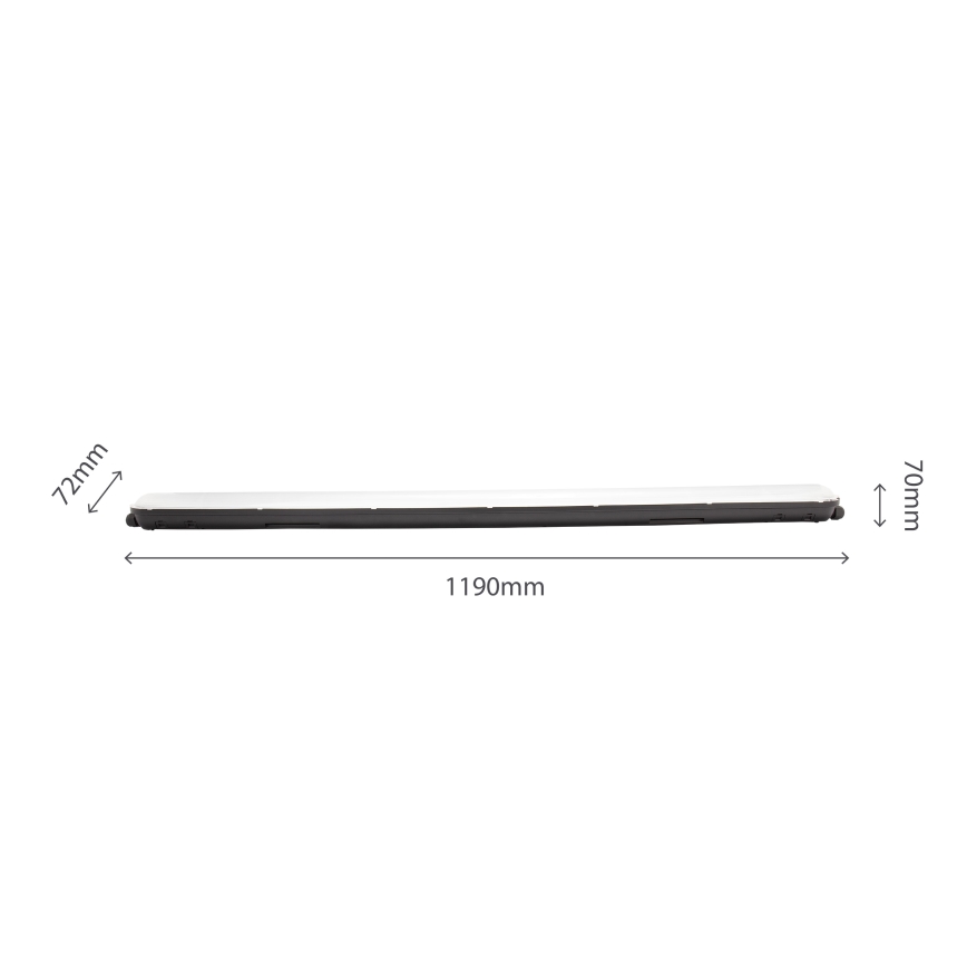 LED Industrijska fluorescentna svetilka LIMEA GIGANT LED/38W/230V IP65 1190mm črna