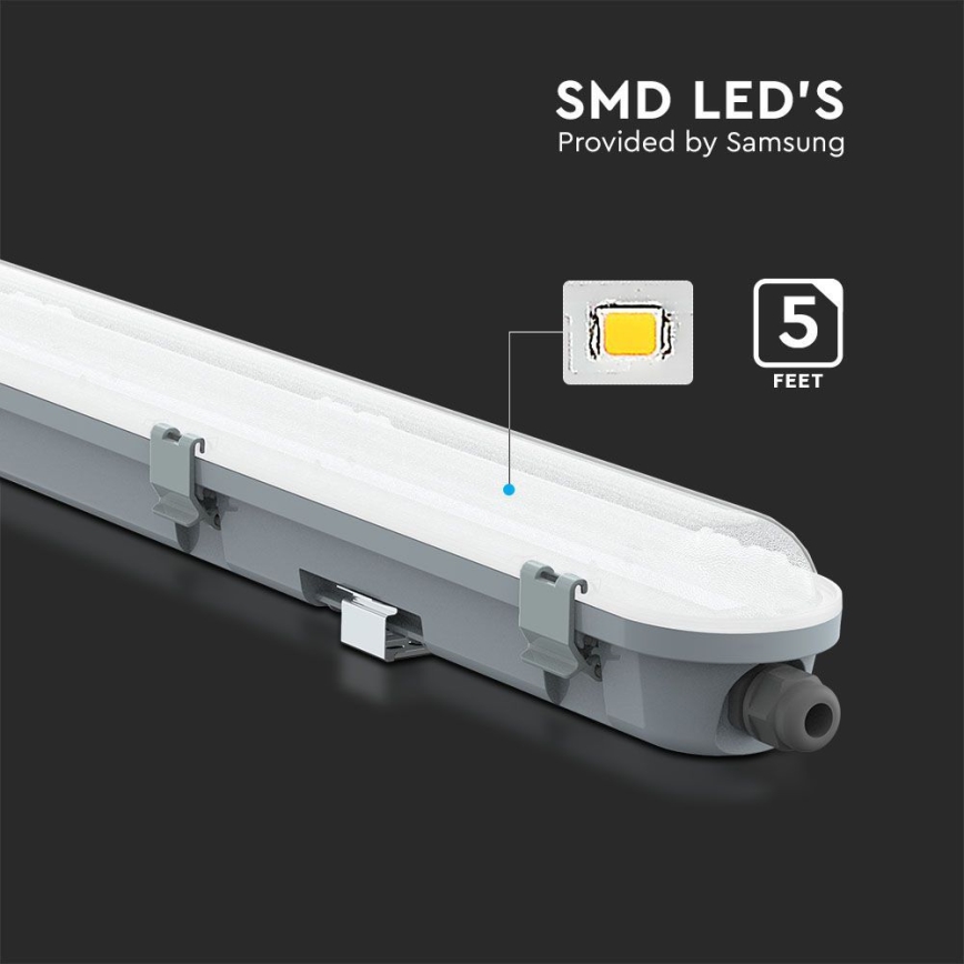 LED Industrijska fluorescentna svetilka M-SERIES LED/48W/230V 6500K 150cm IP65