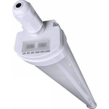 LED Zatemnitvena industrijska fluorescentna svetilka VOLITER LED/20/28/36W/230V 3000/4000/6000K 120 cm IP65 bela