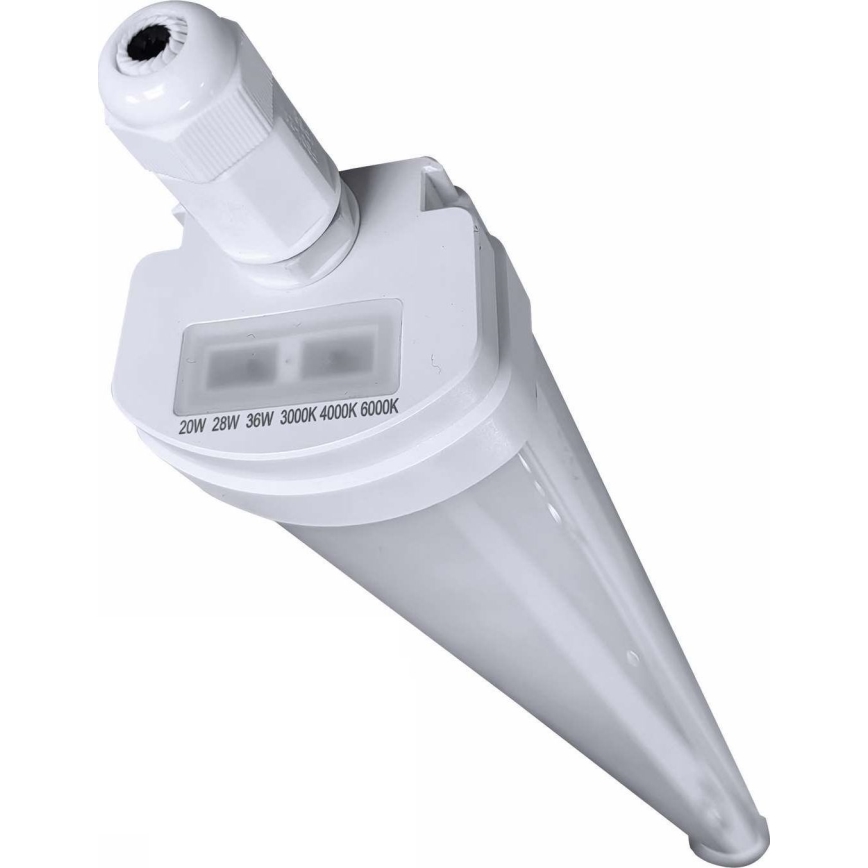 LED Zatemnitvena industrijska fluorescentna svetilka VOLITER LED/20/28/36W/230V 3000/4000/6000K 120 cm IP65 bela