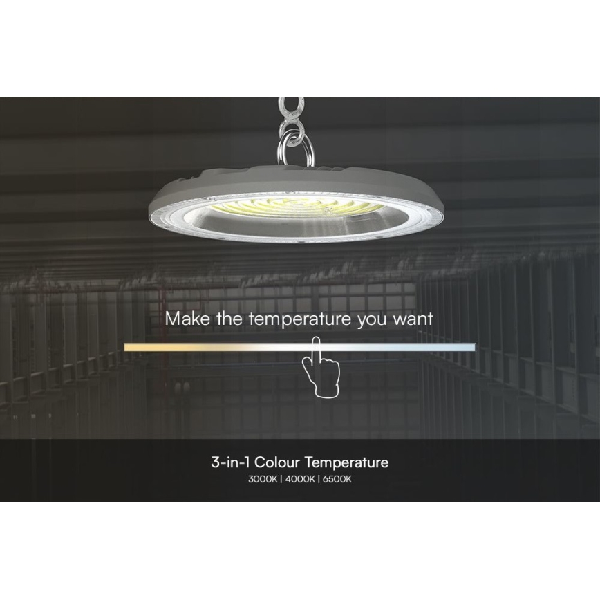 LED Industrijska svetilka High Bay LED/100W/230V 3000/4000/6500K IP65 ø 23,5 cm