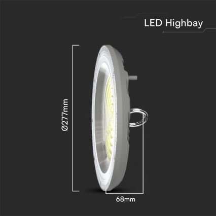 LED Industrijska svetilka High Bay LED/150W/230V 3000/4000/6500K IP65 ø 27,7 cm