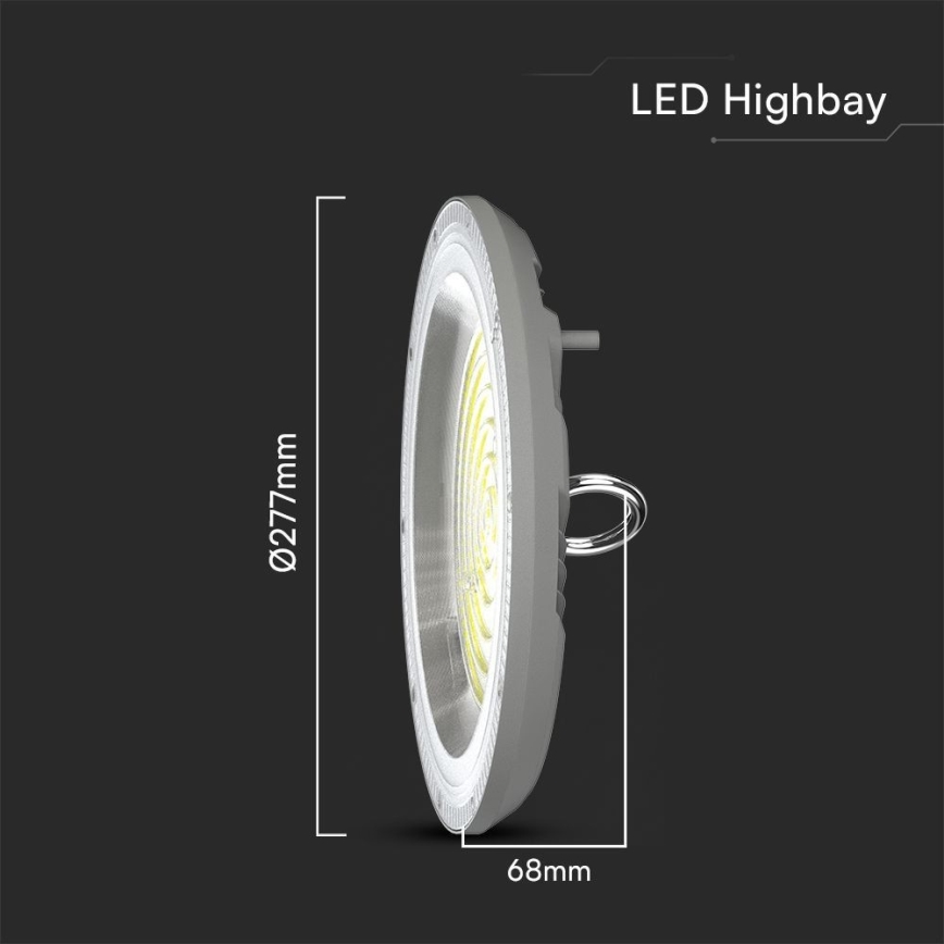 LED Industrijska svetilka High Bay LED/150W/230V 3000/4000/6500K IP65 ø 27,7 cm