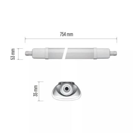 LED Industrijska svetilka LED/18W/230V IP65 4000K