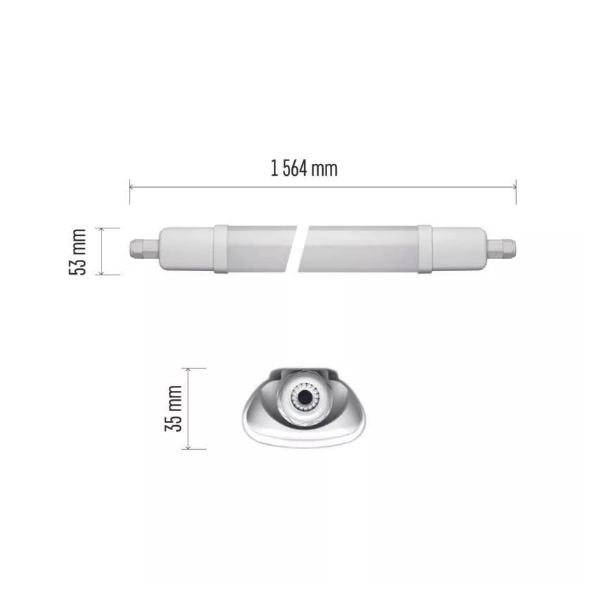 LED Industrijska svetilka LED/45W/230V IP65 4000K 156,4 cm