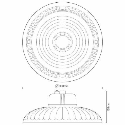 LED Industrijska svetilka s senzorjem LED/150W/90-305V IP65