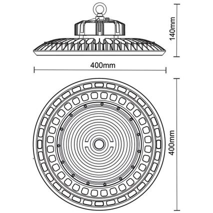 LED Industrijska svetilka UFO HIGHBAY LED/200W/230V 5000K IP65