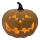 LED Keramična buča HALLOWEEN LED/3xLR44/toplo bela