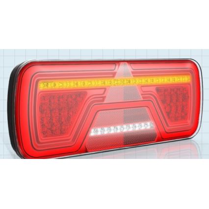 LED Kombinirana svetilka z dinamičnim smernikom LED/10-30V IP67 desno