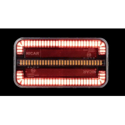 LED Kombinirana svetilka z dinamičnim smernikom LED/12-24V IP65