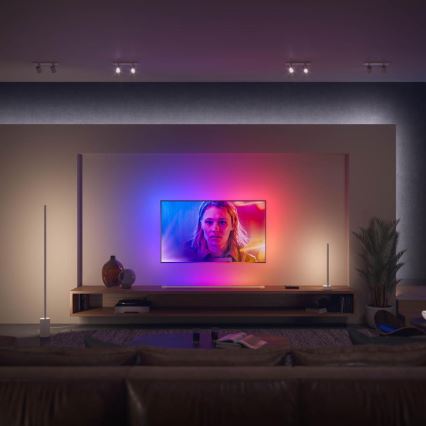 LED komplet tračnih podaljškov Philips Hue Bela in barvna AmbianceLED/12,3W/230V 1 m