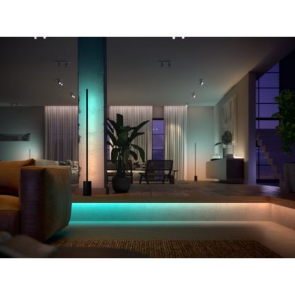 LED komplet tračnih podaljškov Philips Hue Bela in barvna AmbianceLED/12,3W/230V 1 m