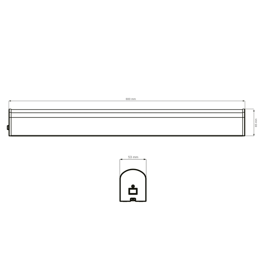 LED Kopalniška luč za osvetlitev ogledala ALEX LED/15W/230V 4000K 60 cm IP44 sijajni krom