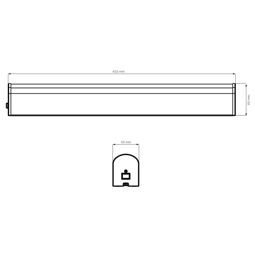 LED Kopalniška luč za osvetlitev ogledala ALEX LED/8W/230V 4000K 41 cm IP44 črna