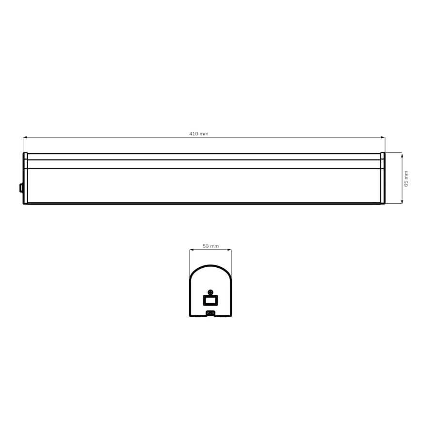 LED Kopalniška luč za osvetlitev ogledala ALEX LED/8W/230V 4000K 41 cm IP44 sijajni krom