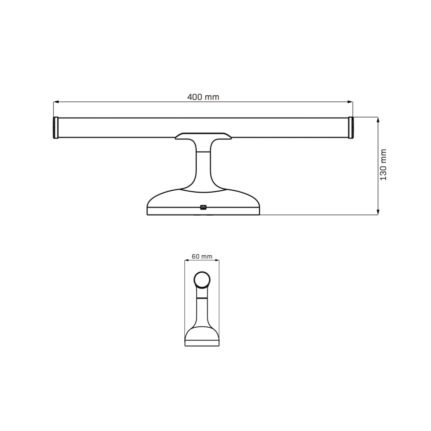 LED Kopalniška luč za osvetlitev ogledala ARMONA LED/6W/230V 4000K 40 cm IP44 sijajni krom
