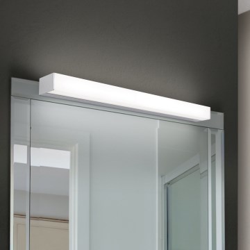 LED Kopalniška luč za osvetlitev ogledala HORIZON LED/12W/230V 3000/4000K 60 cm IP44 srebrna