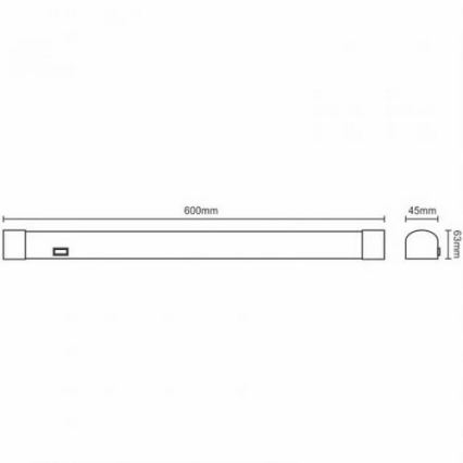 LED Kopalniška luč za osvetlitev ogledala LED/15W/230V 4000K IP44