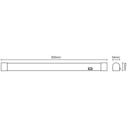 LED Kopalniška luč za osvetlitev ogledala LED/15W/230V 4000K IP44