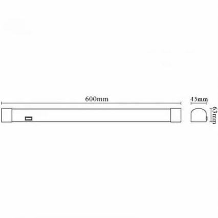 LED Kopalniška luč za osvetlitev ogledala LED/15W/230V 4000K IP44