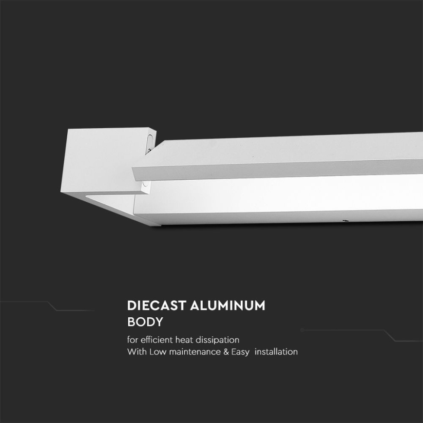 LED Kopalniška luč za osvetlitev ogledala LED/16W/230V 3000K IP44 60 cm bela