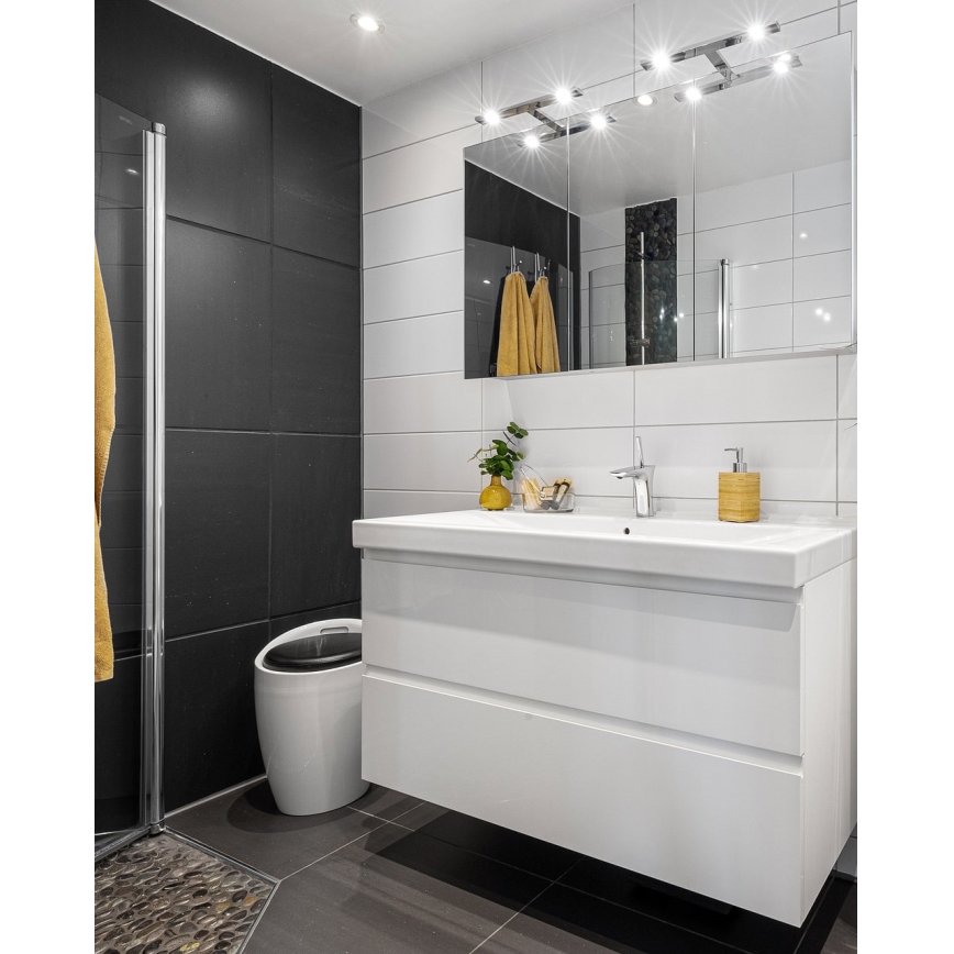LED Kopalniška luč za osvetlitev ogledala LED/5W/230V 4000K 30 cm IP44 sijajni krom