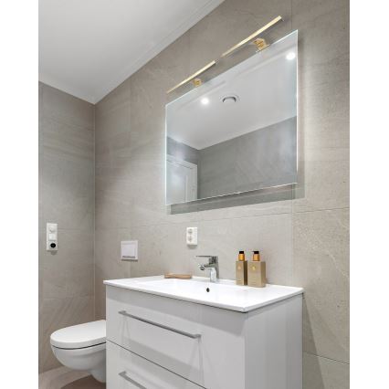 LED Kopalniška luč za osvetlitev ogledala LED/5W/230V 4000K 30 cm IP44 zlata