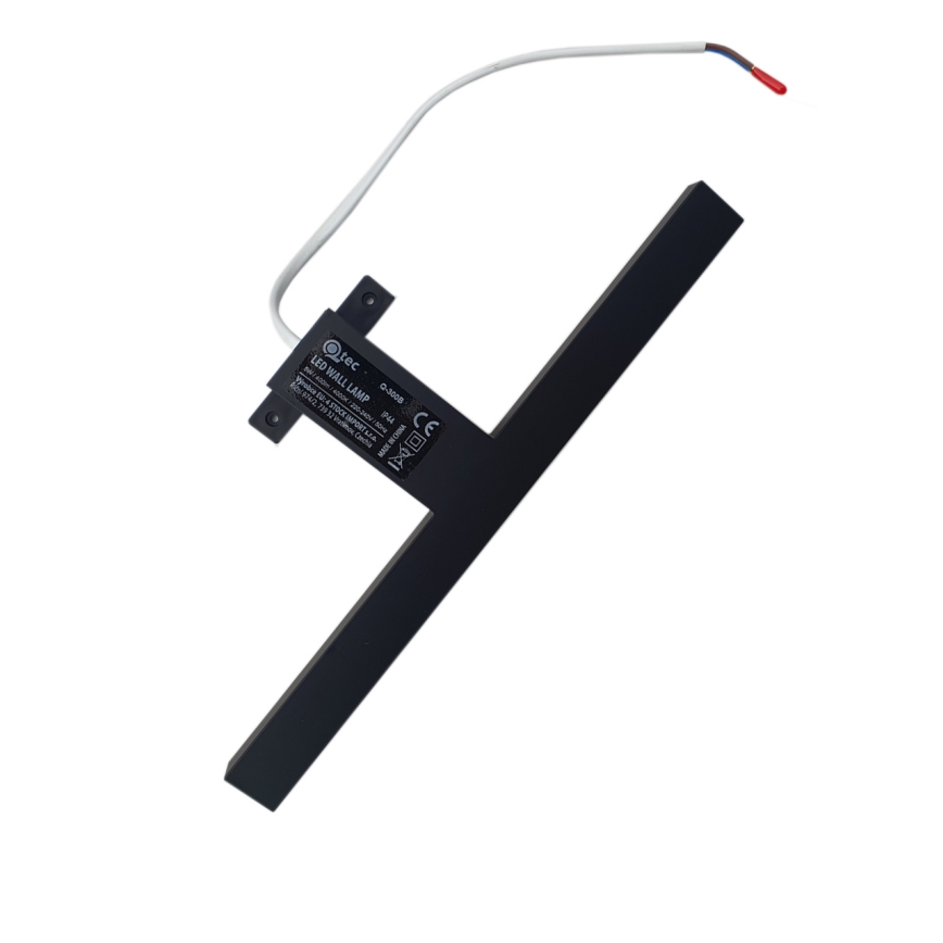 LED Kopalniška luč za osvetlitev ogledala LED/8W/230V 4000K 50 cm IP44 črna