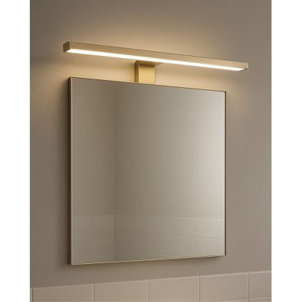 LED Kopalniška luč za osvetlitev ogledala LED/8W/230V 4000K 50 cm IP44 mat zlata