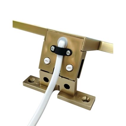 LED Kopalniška luč za osvetlitev ogledala LED/8W/230V 4000K 50 cm IP44 mat zlata