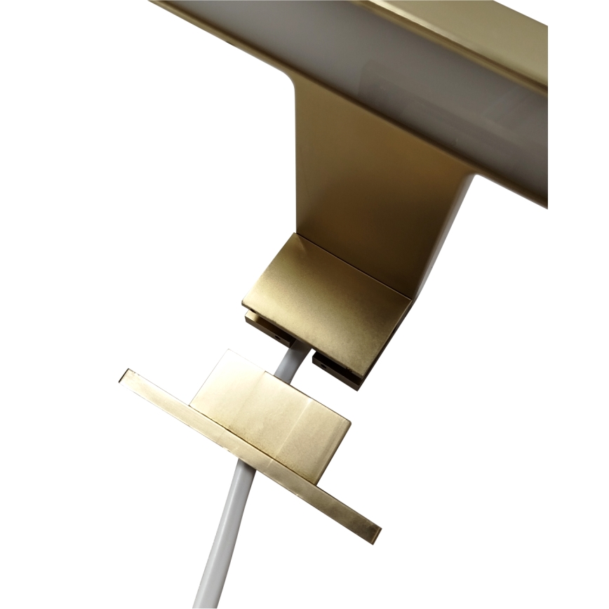 LED Kopalniška luč za osvetlitev ogledala LED/8W/230V 4000K 50 cm IP44 mat zlata