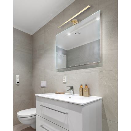 LED Kopalniška luč za osvetlitev ogledala LED/8W/230V 4000K 50 cm IP44 mat zlata