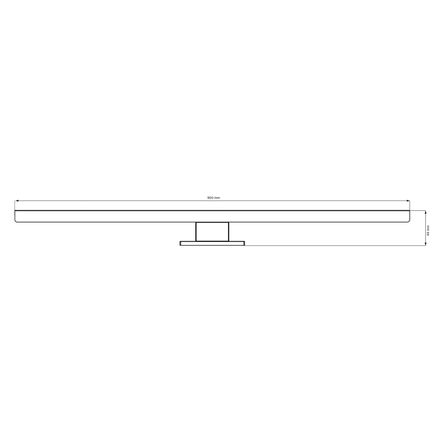 LED Kopalniška luč za osvetlitev ogledala SAMOS LED/15W/230V 4000K 90 cm IP44 črna