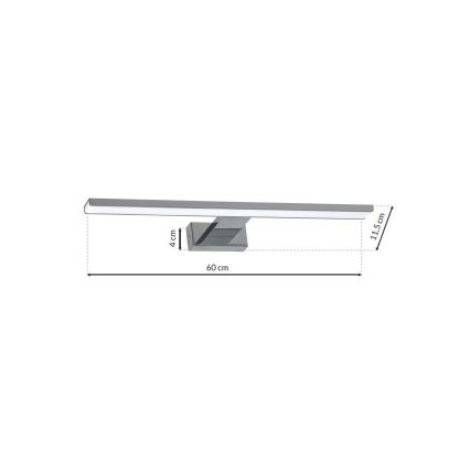 LED Kopalniška luč za osvetlitev ogledala SHINE 1xLED/13,8W/230V IP44
