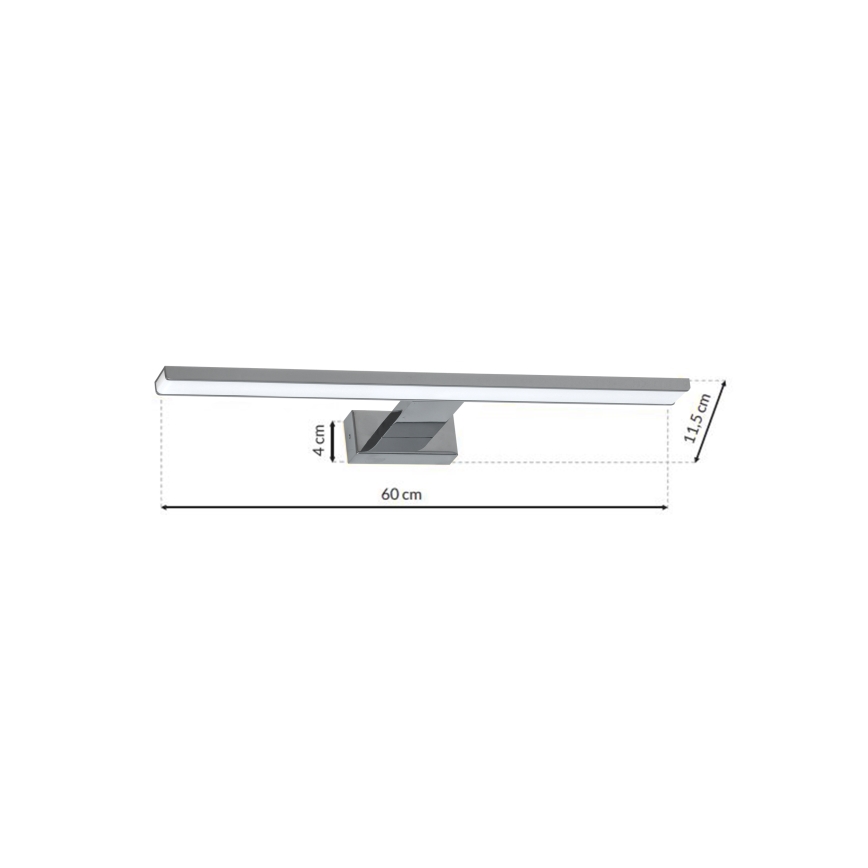 LED Kopalniška luč za osvetlitev ogledala SHINE 1xLED/13,8W/230V IP44