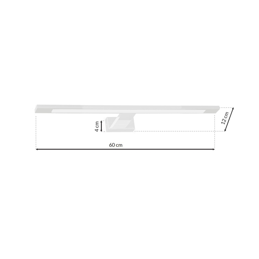 LED Kopalniška luč za osvetlitev ogledala SHINE LED/12W/230V IP44