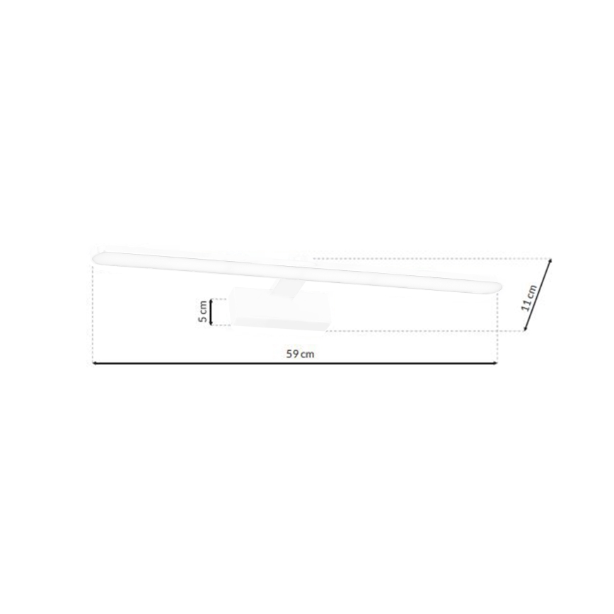 LED Kopalniška luč za osvetlitev ogledala SPLASH LED/12W/230V IP44