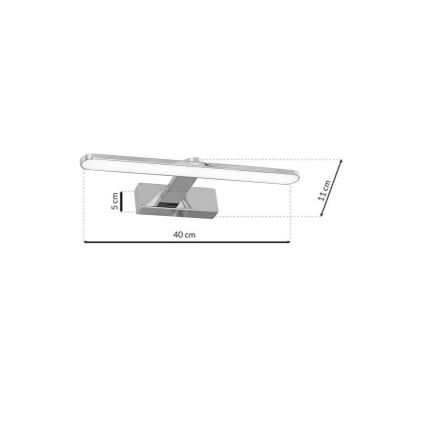 LED Kopalniška luč za osvetlitev ogledala SPLASH LED/8W/230V IP44
