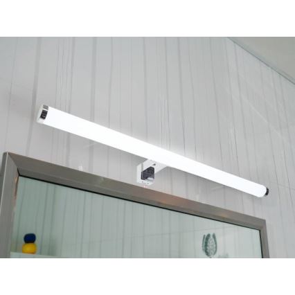 LED kopalniška osvetlitev za ogledalo, 12 W/230 V, 59,5 cm, IP44, sijajni krom