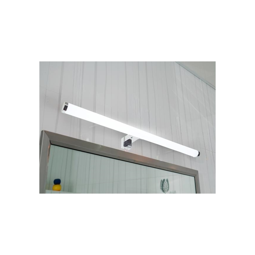 LED kopalniška osvetlitev za ogledalo, 12 W/230 V, 59,5 cm, IP44, sijajni krom