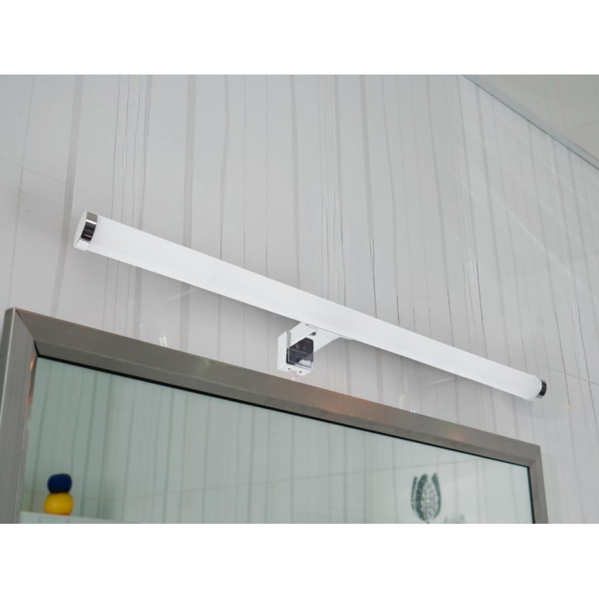 LED kopalniška osvetlitev za ogledalo, 12 W/230 V, 59,5 cm, IP44, sijajni krom