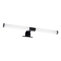 LED kopalniška osvetlitev za ogledalo 2 v 1 APA LED/6W/230V 40 cm IP44 črna