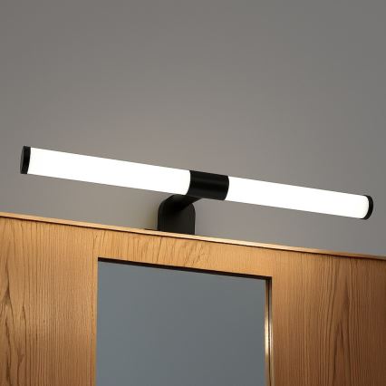 LED kopalniška osvetlitev za ogledalo 2 v 1 APA LED/6W/230V 40 cm IP44 črna