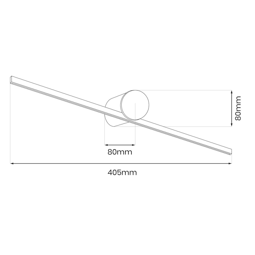 LED kopalniška osvetlitev za ogledalo ARTIST LED/6W/230V 40 cm IP44 bela
