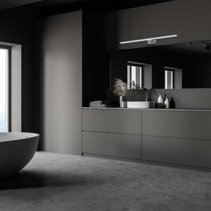 LED kopalniška osvetlitev za ogledalo SHINE LED/15W/230V 80 cm IP44 sijajni krom