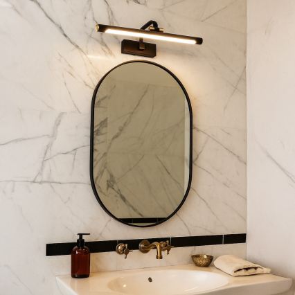 LED kopalniška osvetlitev za ogledalo VINCI LED/15W/230V 60 cm IP44 črna