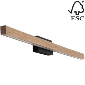 LED Kopalniška stenska svetilka AQUAVIVA LED/12W/230V 80 cm IP44 hrast – FSC certifikat